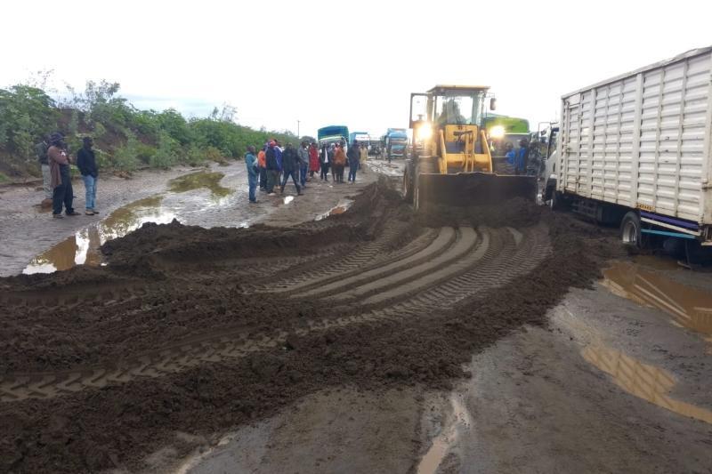 File image of silt along the Mahi-Mahiu-Narok Road.